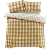 Catherine Lansfield Žuta flanelska posteljina za krevet za jednu osobu 135x200 cm Gingham Check – | shoptok.hr