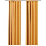 Furnova Zatemnitvene zavese z obešali 2 kosa rumene 140x245 cm, (21918300) | Shoptok.si