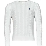 Polo Ralph Lauren Puloverji PULL COL ROND EN MAILLE TORSADEE Bela