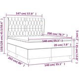  Krevet s oprugama i madracem crni 140x200 cm od tkanine | shoptok.hr
