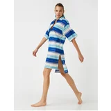 Koton Dress - Blue - Wrapover