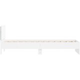  Krevetna konstrukcija s LED svjetlom Bijela 80 x 200 cm | Shoptok.si