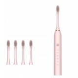 VERKGROUP VERK GROUP x3 akumulatorska sonična zobna krtačka + 4 konice roza X3PINK Cene