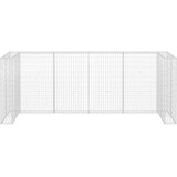  Gabionski zid za kante od pocinčanog čelika 320 x 100 x 120 cm | shoptok.hr