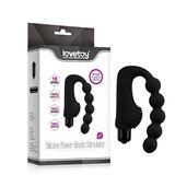  Anal Indulgence Power Beads analne kuglice sa vibracijom — 11 cm, 10 brzina — LVTOY00182 Cene