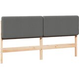  Tapecirani uzglavlje s uzglavljem Smeđa i svijetlosiva 200 cm | shoptok.hr