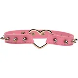 - Spiked Heart Choker - Pink