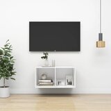 vidaXL Stenska TV omarica bela 37x37x72 cm iverna plošča Cene