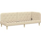  Kutni okvir kreveta Krema 80 x 200 cm tkanina | shoptok.hr