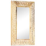  Ručno izrezbareno ogledalo 80 x 50 x 2,6 cm masivno drvo manga | Eponuda.com