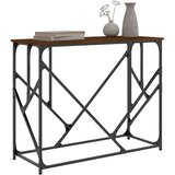  Konzolni stol boja smeđeg hrasta 100x40x80 cm konstruirano drvo | shoptok.hr