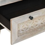 vidaXL Ormarić / Komoda Bijelo 60 x 33 x 75 cm masivno drvo manga | shoptok.hr
