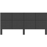  Uzglavlje od tkanine tamnosivo 200 x 200 cm | shoptok.hr