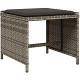  17-dijelni vrtni blagovaonski set s jastucima poliratan sivi | shoptok.hr