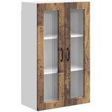  Zidni stakleni ormarić Staro drvo 60 x 31 x 100 cm | shoptok.hr