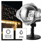 Emos lighting LED božični projektor – padajoče snežinke, zunanji in notranji, bela DCPC03