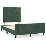  Okvir za krevet s uzglavljem tamnozeleni 120x200 cm baršunasti | shoptok.hr