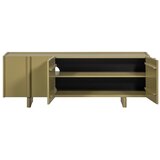 WOOOD Zelena TV omarica iz masivnega bora 152x53x46 cm Basu – | Shoptok.si
