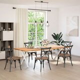  Noge za jedilno mizo v obliki črke X, 2 kosa, bele barve, 70 x (72-73) cm, jeklo | Shoptok.si