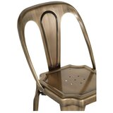 Premier Housewares Medeninast kovinski jedilni stol Grange – | Shoptok.si