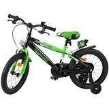 Volare Sportivo dječji bicikl za dječake 16" - Zeleno-crni sa dvije ručne kočnice | shoptok.hr