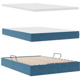  s madracem i skladištem Tamno plava 140 x 200 cm Baršun | shoptok.hr