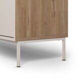 Marckeric Krem/u prirodnoj boji komoda u dekoru hrasta 180x80x40 cm Lilou – | shoptok.hr