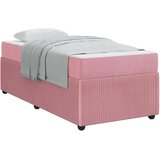  Posteljni okvir z vzmetnico z vzmetnico Roza 100 x 200 cm Žamet, (5000069869) | Shoptok.si