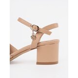 GOODIN Beige women's mid-heeled sandals | Shoptok.si