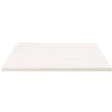 vidaXL Ploča za stol bijela 90x90x2 5 cm masivna borovina četvrtasta | shoptok.hr
