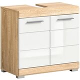 MID.YOU Omarica Za Pod Umivalnik Lambada, Bela, Barva Hrasta | Shoptok.si