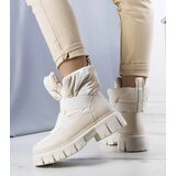 Gemre Beige insulated slip-on snow boots Francisco | ePonuda.com