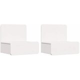  Noćni ormarić 2 pcs Bijelo 44 x 32,5 x 40 cm Masivna borovina | shoptok.hr