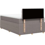  Krevet s oprugama i madracem smeđesivi 120 x 200 cm od tkanine | shoptok.hr
