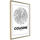  Poster - City Map: Cologne (Round) 20x30 Cijene