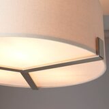  Endon 95834 - Luster na štapu HAYFIELD 3xE27/40W/230V mat hrom/bež | Eponuda.com
