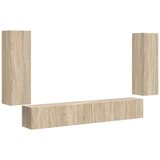  Set omare za televizijo na steni 4 pcs Sonoma hrast, (5000132527) | Shoptok.si