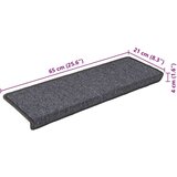 vidaXL Otirači za stepenice 30 kom 65x21x4 cm sivi i crni | shoptok.hr
