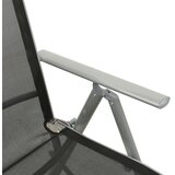  Nagibne vrtne stolice 2 kom od tekstilena i aluminija srebrne | shoptok.hr