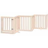 Vrata za pse s vratašcima 15 panela sklopiva 750 cm drvo topole | shoptok.hr