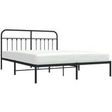 vidaXL Metalni okvir za krevet s uzglavljem crni 183x213 cm | shoptok.hr