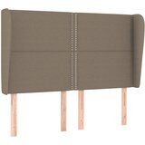 Maison Chic posteljno vzglavje - vzglavna omarica - nočna omarica z ušesi taupe 147x23x118/128 cm blago, (21710547) | Shoptok.si