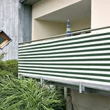 Balkonska zastirka Gardol (5 x 0,9 m, zeleno-bela)