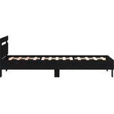  Krevetna konstrukcija Crni hrast 90 x 200 cm Konstruirano drvo | shoptok.hr