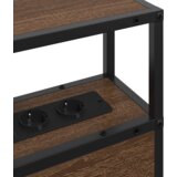  Skladišno uzglavlje Zidne Smeđi hrast 120 cm Konstruirano drvo | shoptok.hr