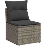 vidaXL 6-dijelni set vrtnih sofa od poliratana s jastucima sivi | shoptok.hr