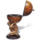vidaXL globus z barom / stojalo za vino Atlas dizajn 42x42x85 cm | Shoptok.si