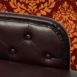 LEŽAJ Počivalnik temno rjavo umetno usnje | Shoptok.si