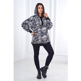 Kesi 3-piece MOOR set of sweatshirt, top and leggings gray + black Cene