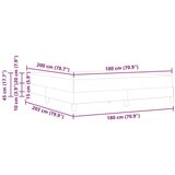  Postelja z vzmetnico z vzmetnico Roza 180 x 200 cm blago, (5000123506) | Shoptok.si